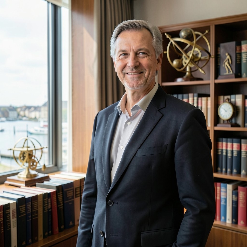 Adrien André, consultant en relations du travail, dans son cabinet à Dieppe